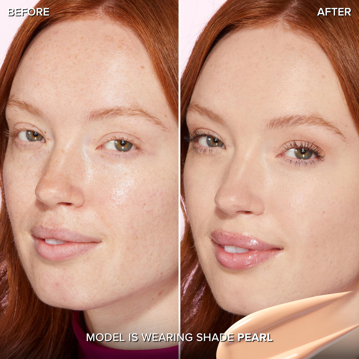 Too Faced pump closeup showing dispenser for mess-free application benefit