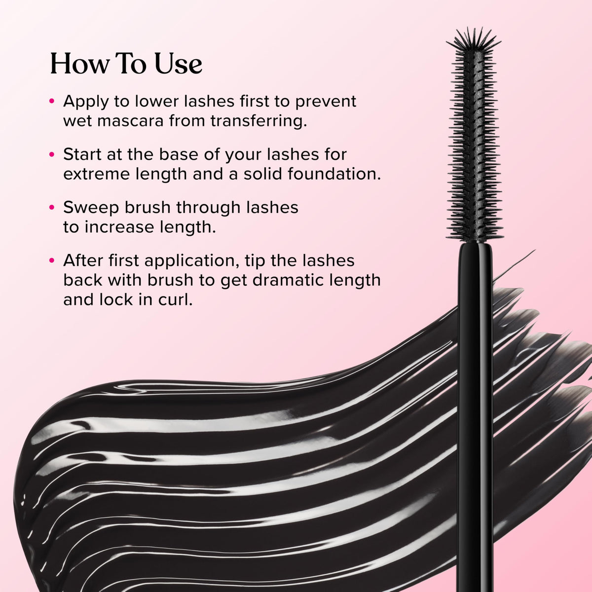 Too Faced detailed lashes with separation and clump-free finish benefit