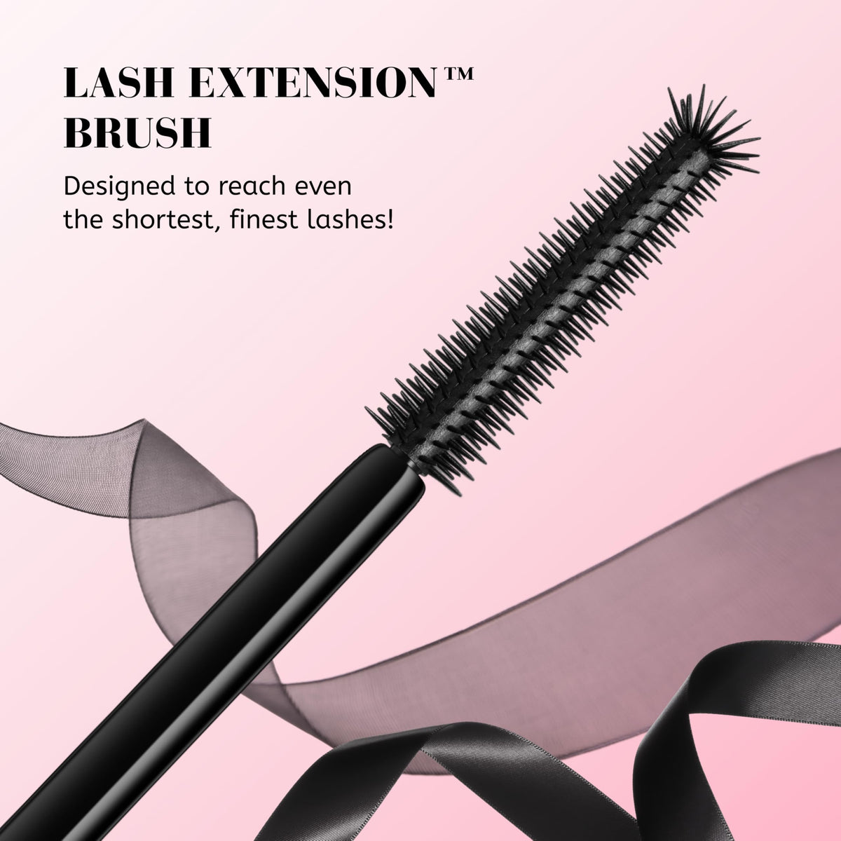 Too Faced applied on model eye demonstrating curl and lifted length