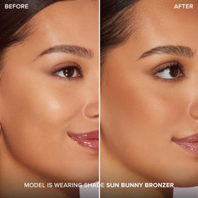Too Faced Sun Bunny close-up of finely milled powder texture for smooth blending