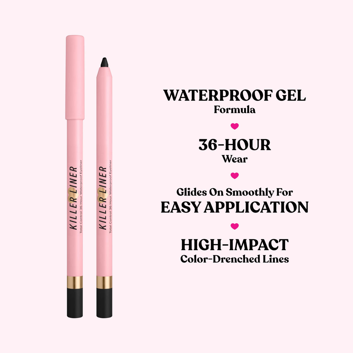 Too Faced swatch of chocolate shade showing smooth payoff benefit