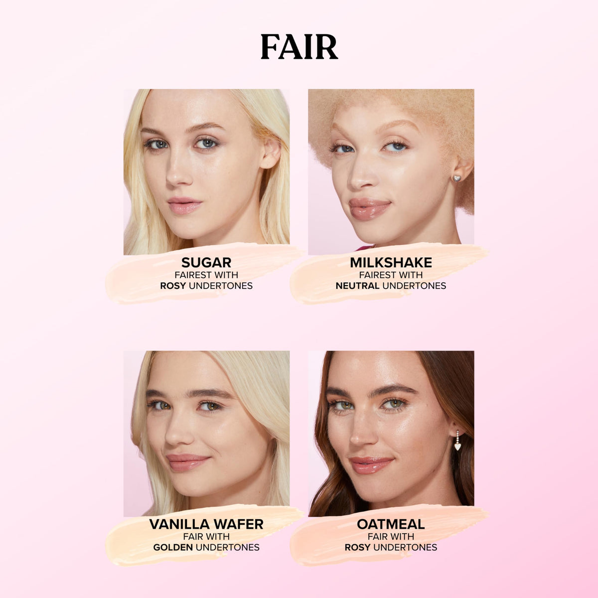 Too Faced applying concealer under eye to brighten and conceal dark circles effectively