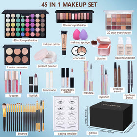 TooAemiS 16-color eyeshadow palette open highlighting shade variety