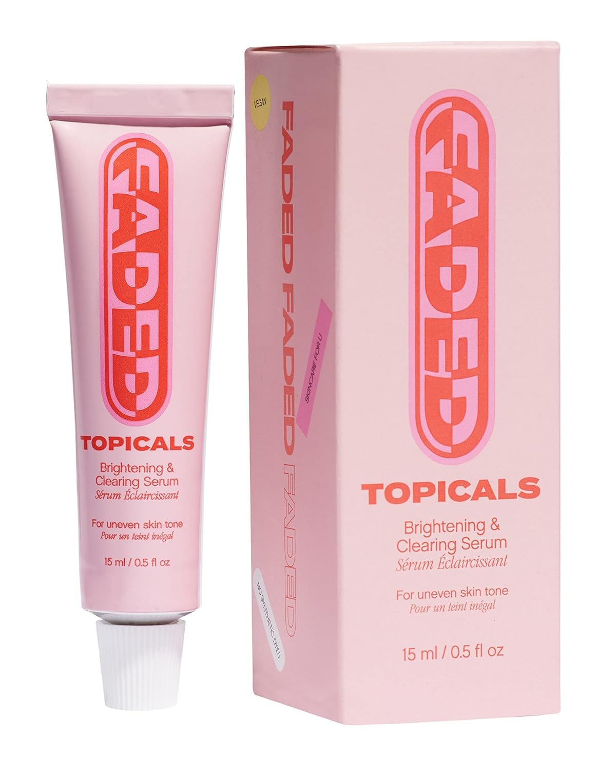 Topicals front packaging showing bottle and label for clear product identification and benefit