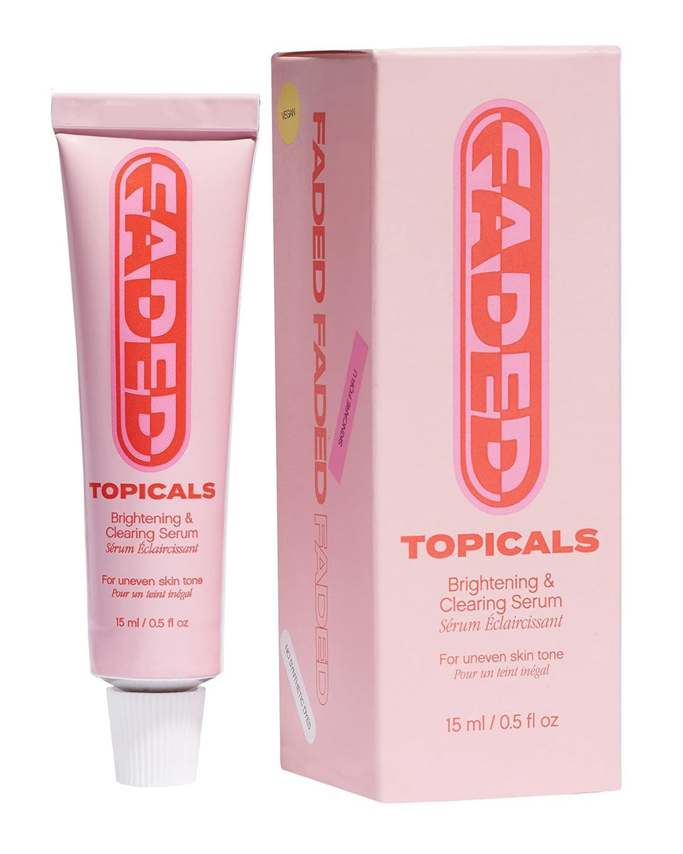 Topicals front packaging showing bottle and label for clear product identification and benefit