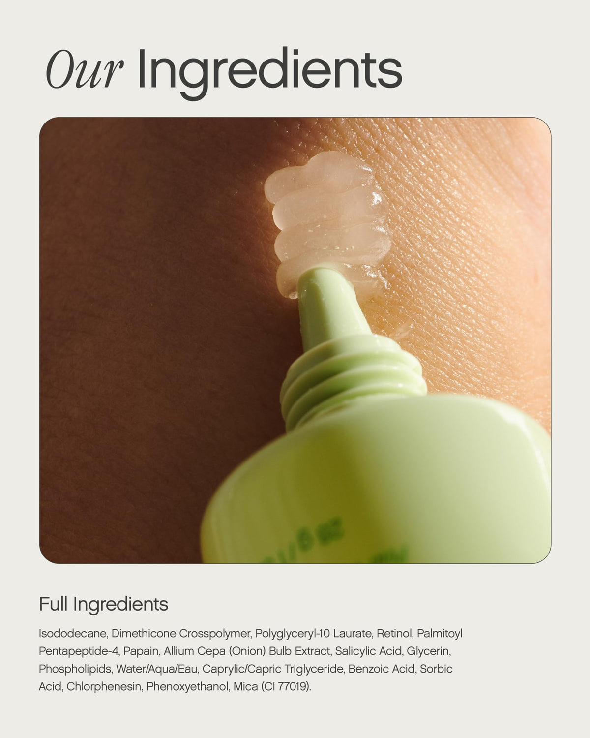 Topicals Sealed lifestyle application on model showing under-makeup polish benefit