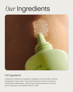 Topicals Sealed lifestyle application on model showing under-makeup polish benefit