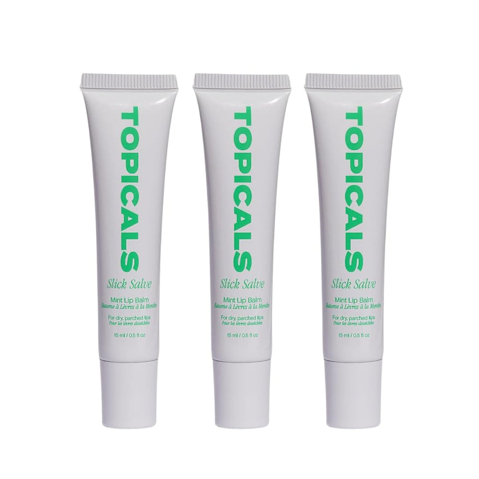 Topicals Slick Salve Mint front tube showing glossy balm and travel-ready size