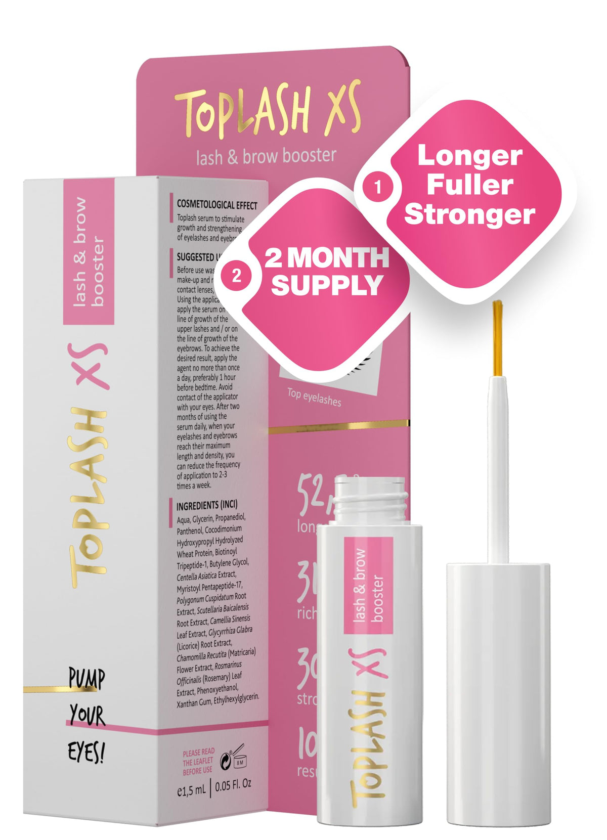 Toplash front packaging showing compact bottle and branding for easy storage