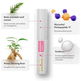 Toplash label and ingredients list highlighting natural hypoallergenic benefits