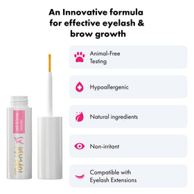 Toplash serum texture close-up showing smooth fast-absorbing formula