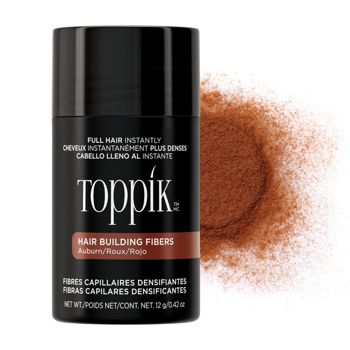 Toppik front packaging showing Auburn 12g for instant thicker hair