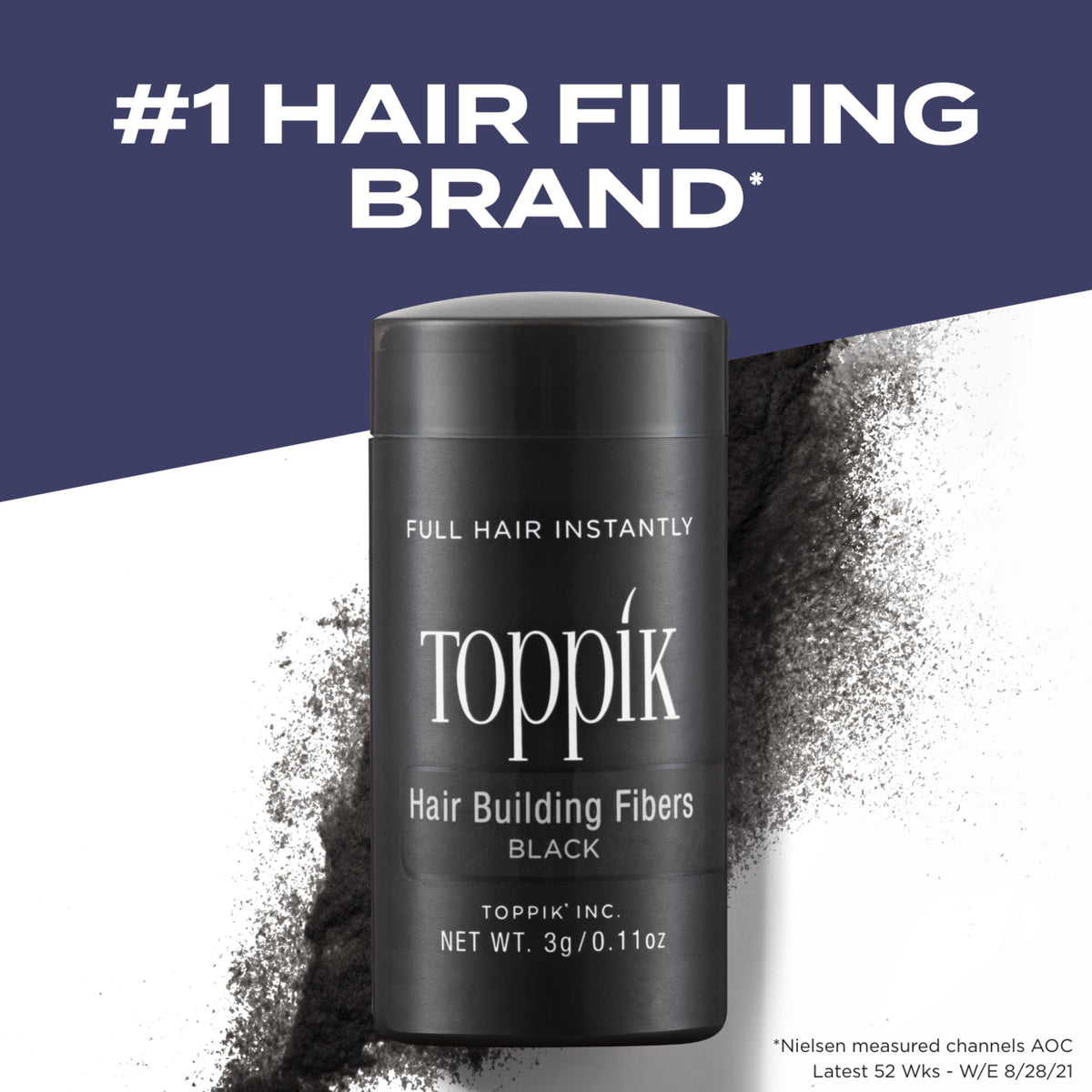 TOPPIK close-up of fiber texture demonstrating natural keratin look