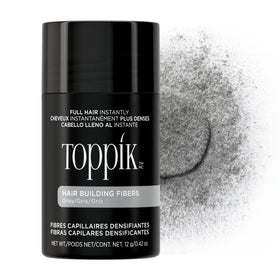 TOPPIK gray front packaging showing product and benefit of instant thickness