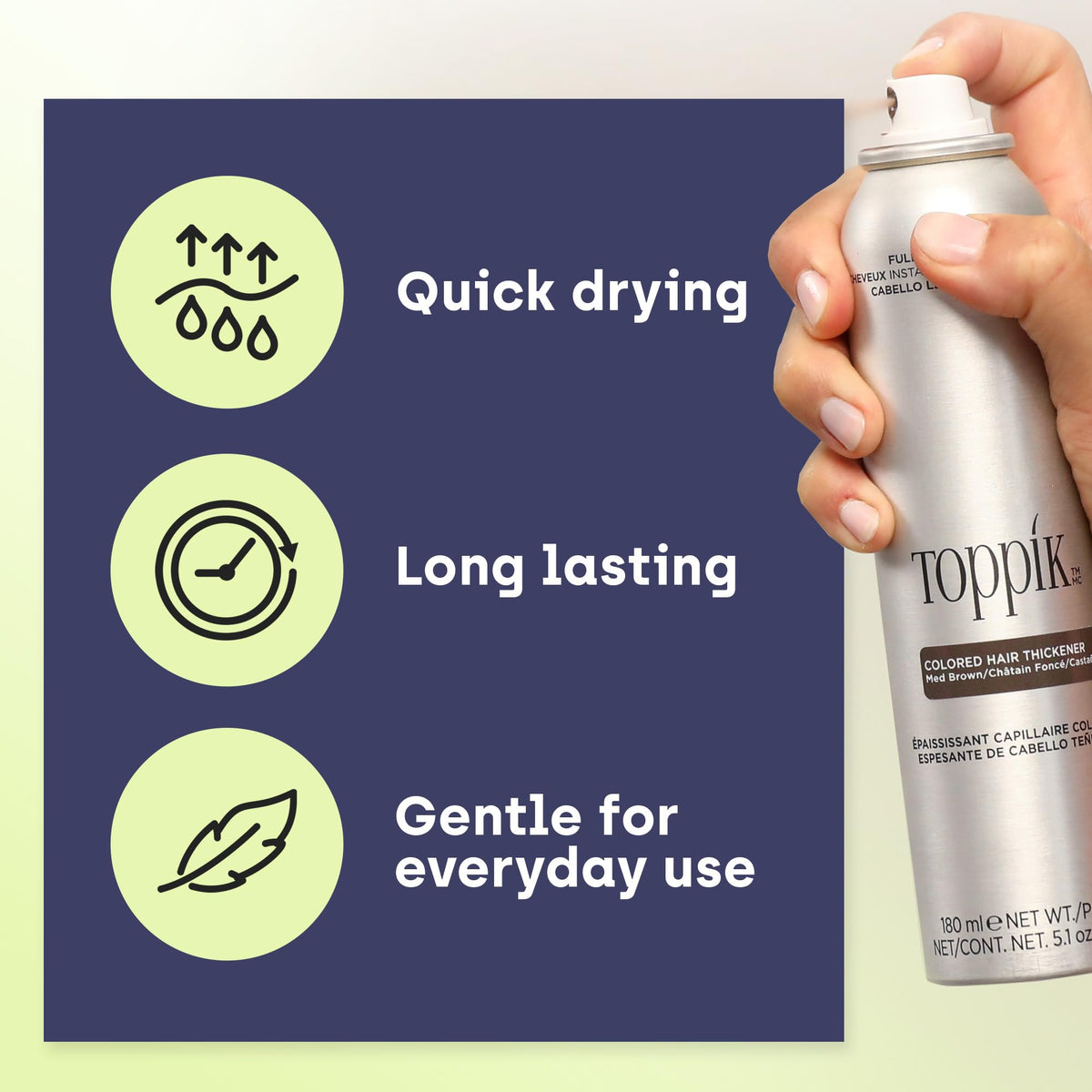 TOPPIK applied to roots demonstration creating natural-looking coverage
