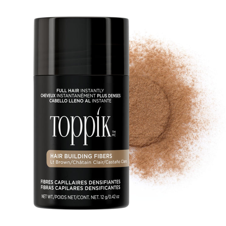 TOPPIK light brown front packaging showing product and shade for quick selection
