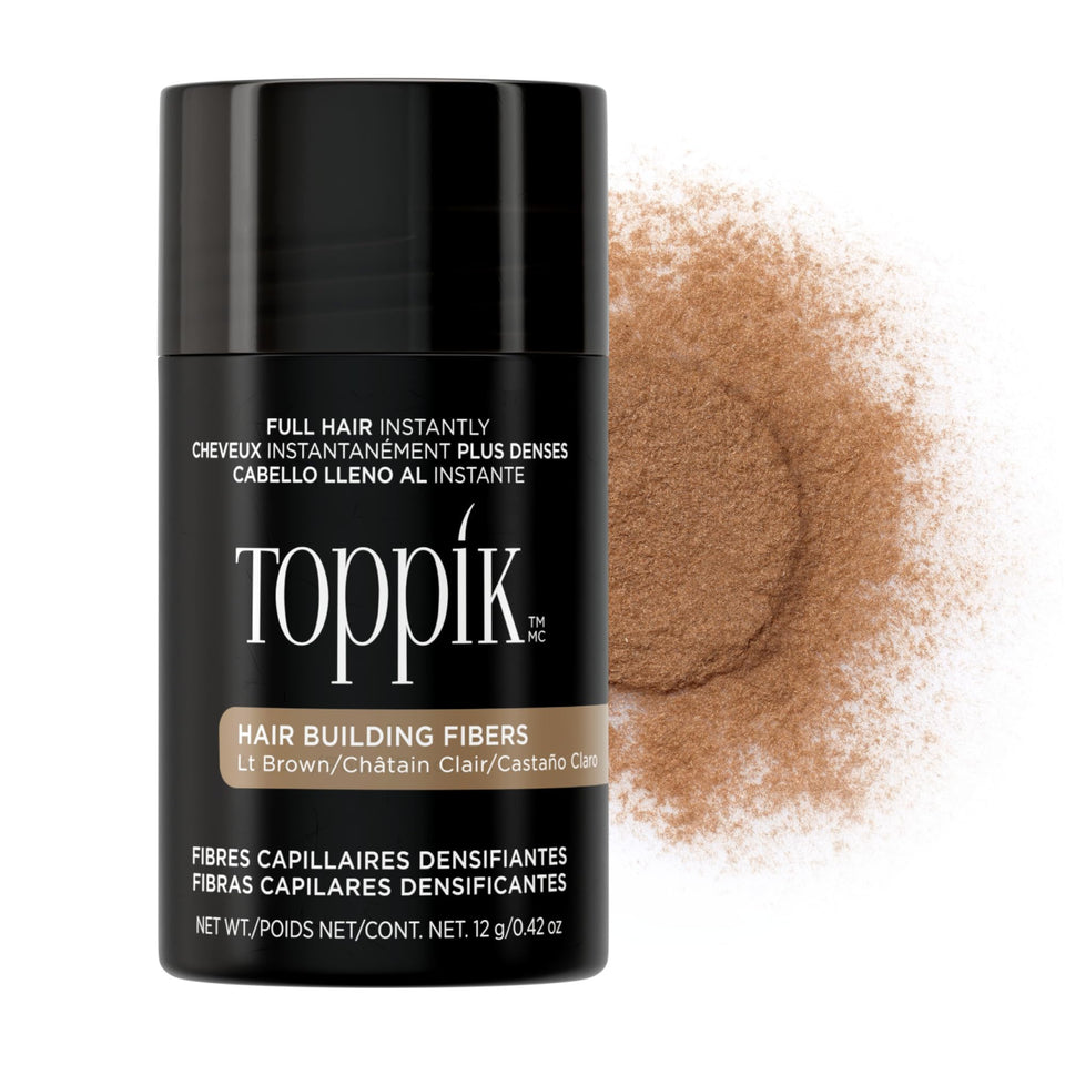 TOPPIK light brown front packaging showing product and shade for quick selection