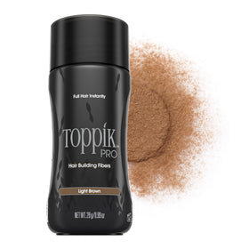 TOPPIK pro front packaging showing product and shade for easy selection and storage