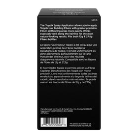 TOPPIK nozzle close-up highlighting fine spray tip for concentrated fiber placement