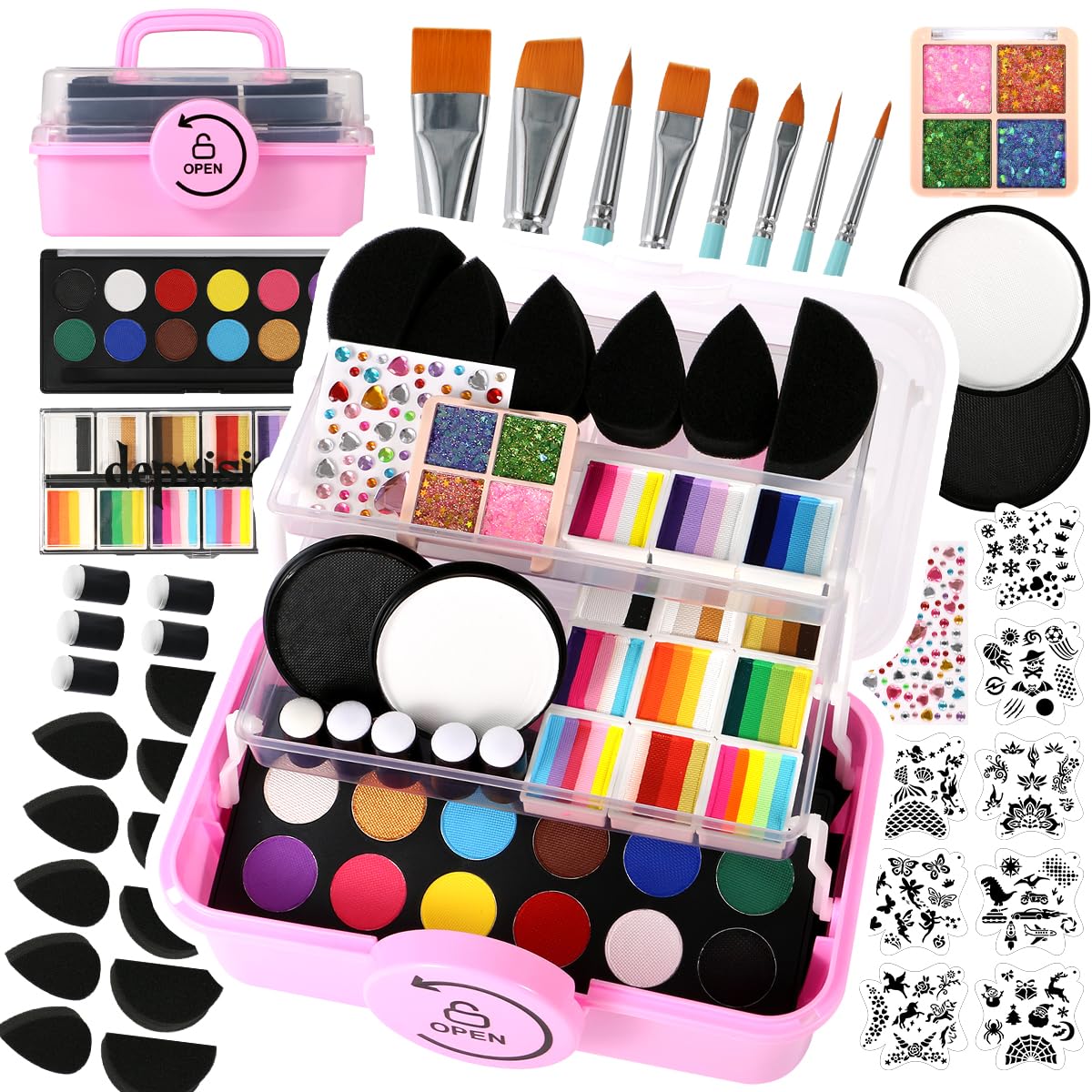 torbers Depvision front packaging showing full 68-color kit and storage box benefit organization