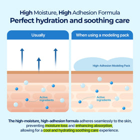 Torriden application on face illustrating even spread and cooling effect