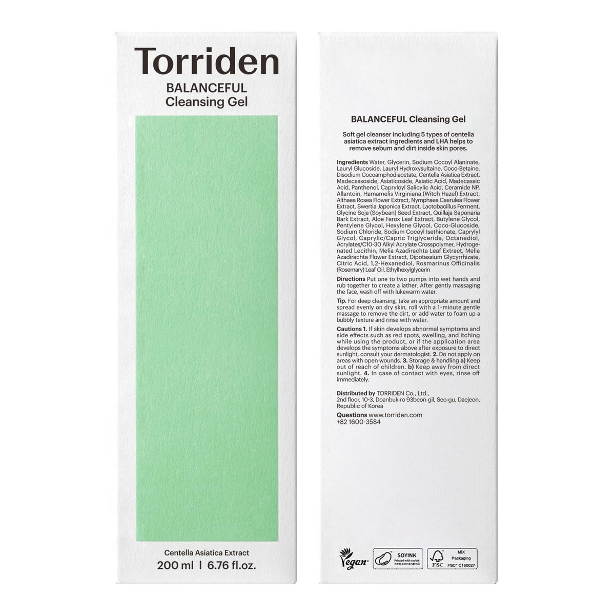 Torriden before and after texture comparison showing smoother, less oily skin appearance