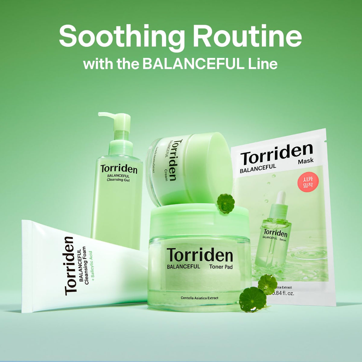 Torriden ingredient concept photo with BHA and PHA visuals emphasizing balanced exfoliation