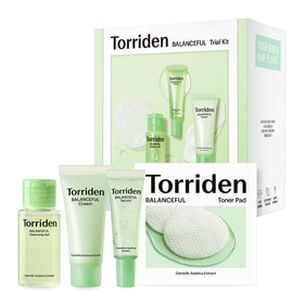 Torriden front packaging showing compact travel-friendly kit benefits