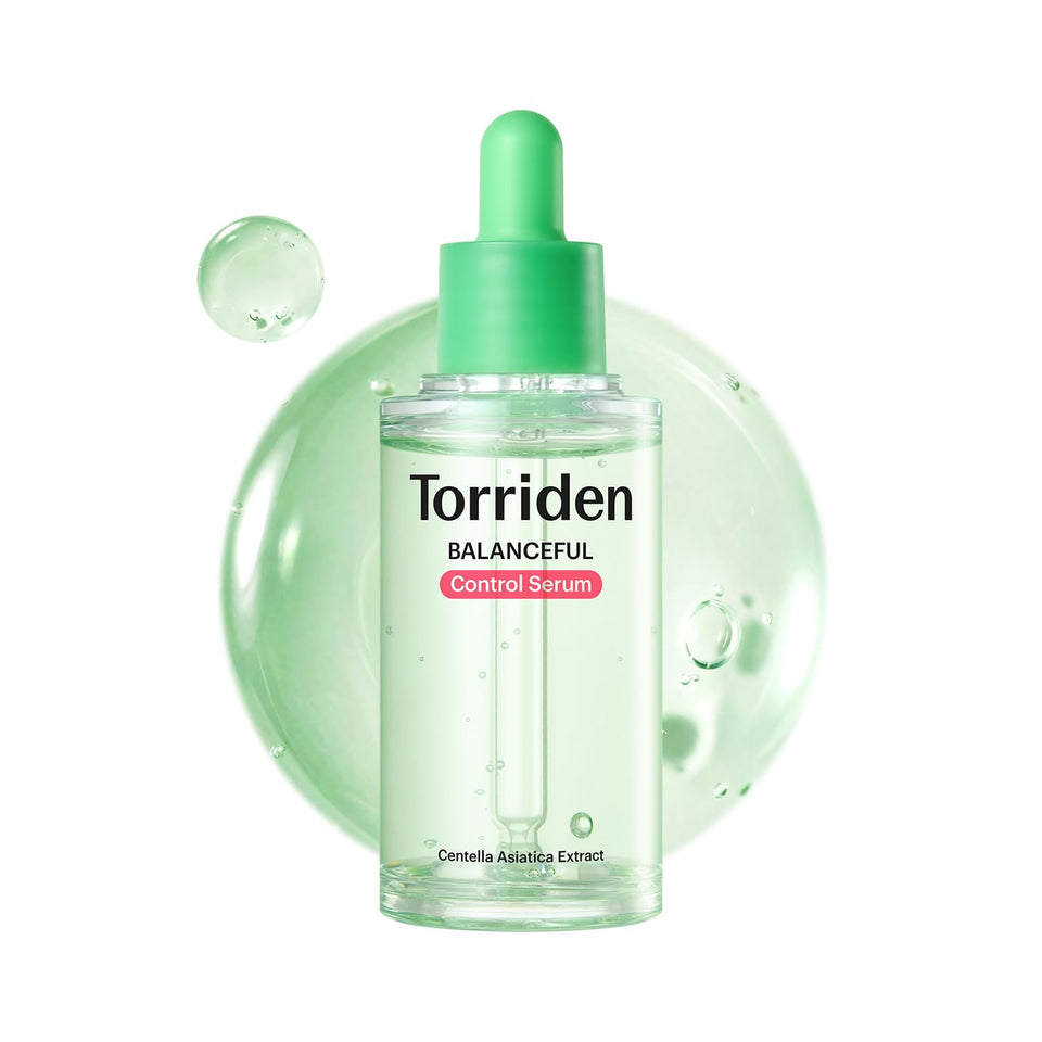 Torriden front packaging showing bottle and box, communicates clean design and benefits