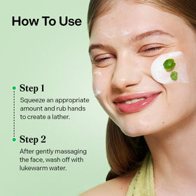 Torriden foam in hand illustrating soft mousse for gentle, low-friction cleansing