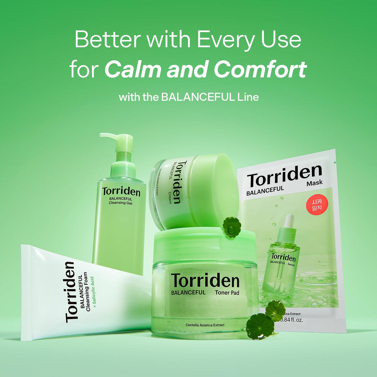 Torriden mask in bathroom scene showing easy 10-minute routine benefit