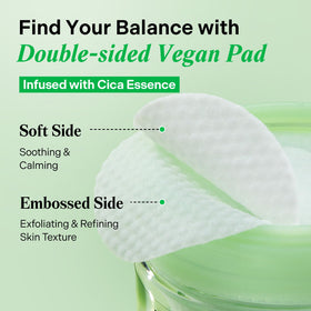 Torriden pad embossed texture close-up for gentle exfoliation