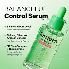 Torriden pump dispenser detail highlighting hygienic pump and precise dosing benefit