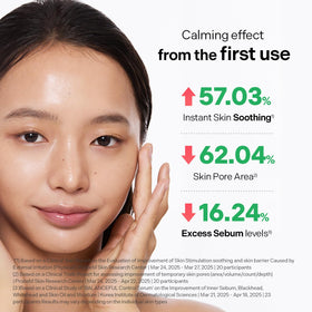 Torriden serum texture drop on hand, shows lightweight hydration and quick absorption