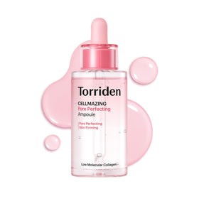 Torriden front bottle showing sleek ampoule design and easy application benefit