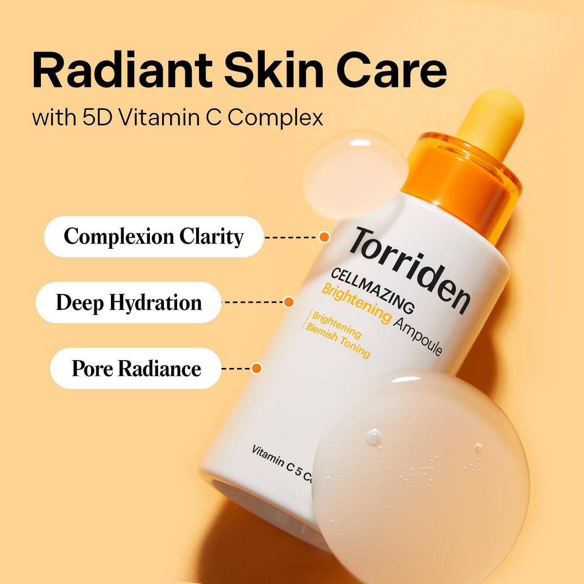 Torriden dropper releasing serum, smooth texture for fast absorption