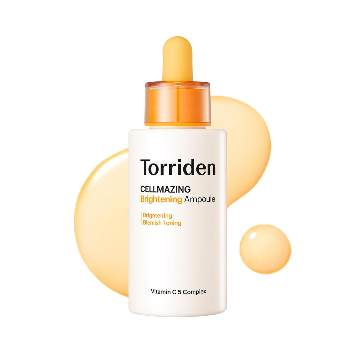Torriden front packaging showing bottle and box, clear branding and benefit