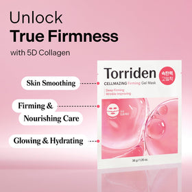 Torriden close-up of gel sheet texture offering improved serum contact