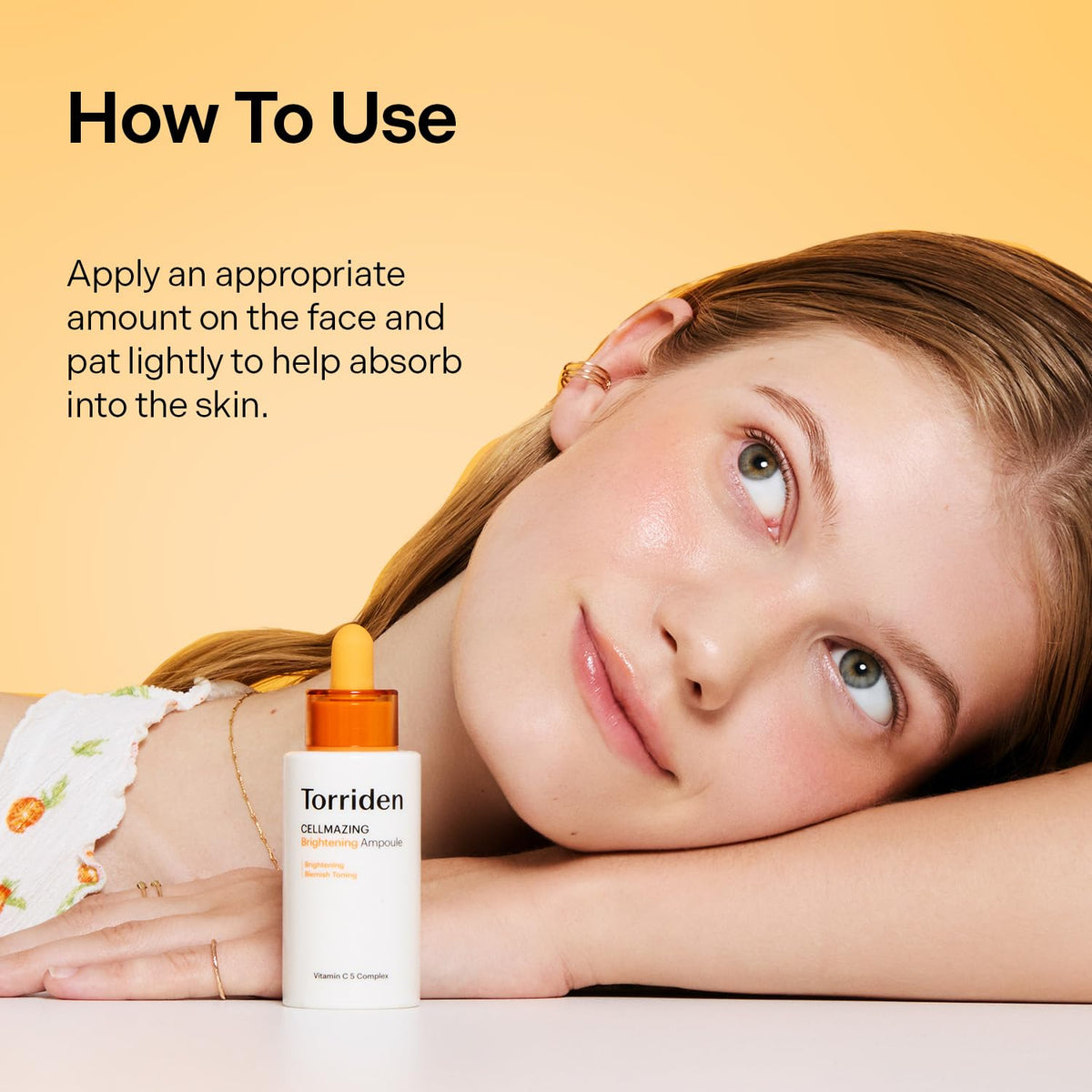 Torriden serum on skin surface absorbing quickly, non-greasy finish