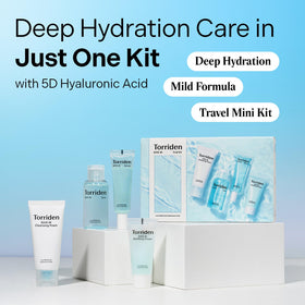 Torriden kit contents laid out, demonstrating full four-step routine