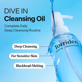 Torriden pump detail demonstrating easy dispensing and controlled product use benefit