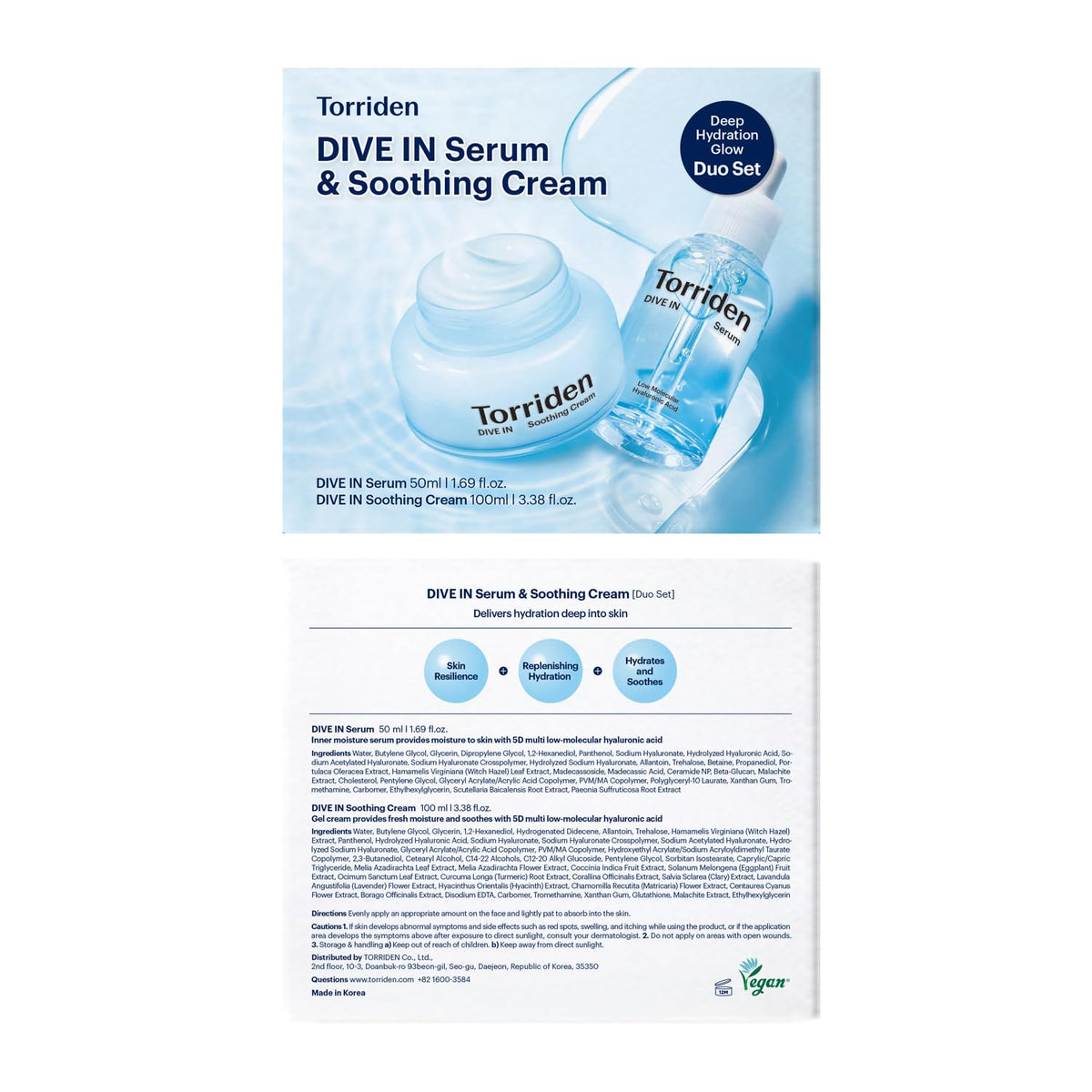 Torriden sustainable packaging label with recycled materials and eco benefit