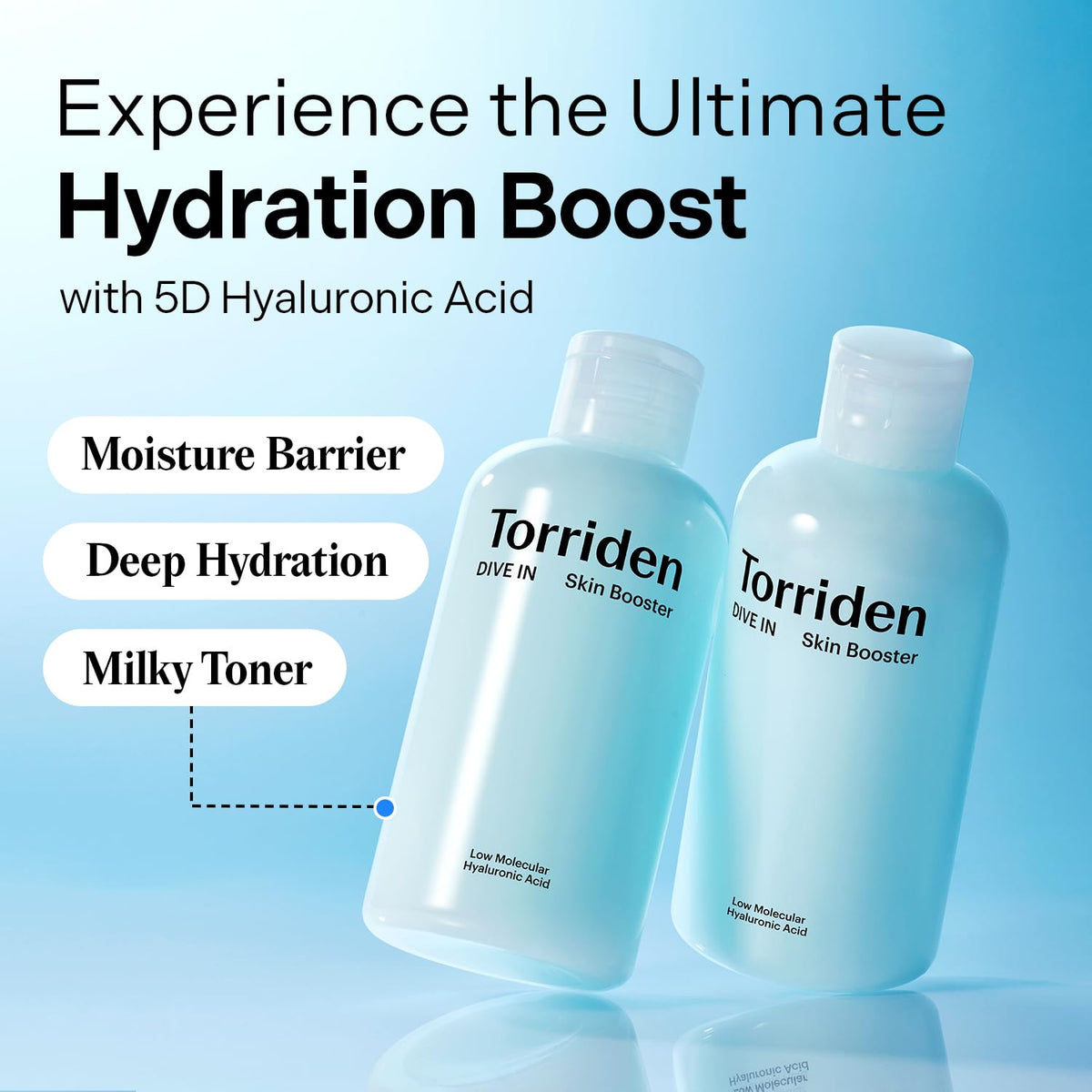 Torriden texture close-up revealing lightweight viscous essence for deep hydration