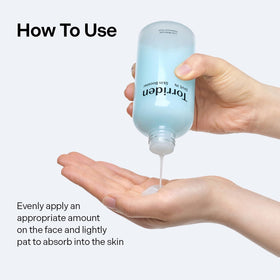 Torriden applied with serum demonstrating layering for increased absorption