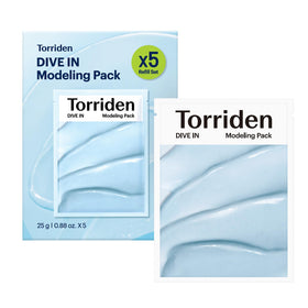 Torriden front packaging showing five sachets and product benefits