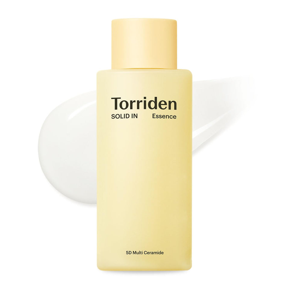 Torriden front packaging showing bottle and clear label for shelf appeal