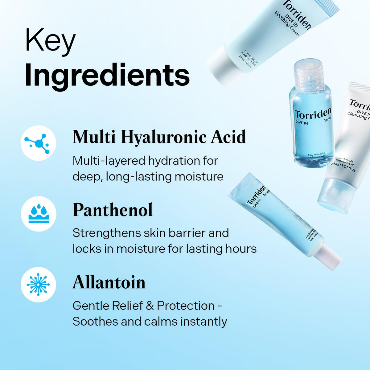 Torriden water-like toner pouring, preps skin for better absorption