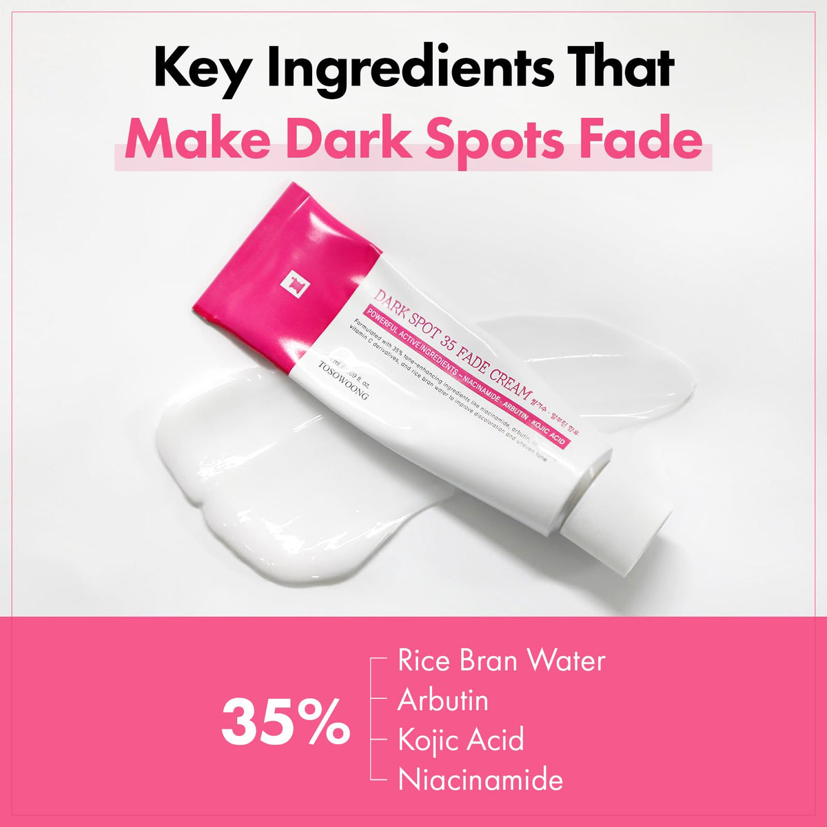 TOSOWOONG application on face showing targeted use and even coverage benefit