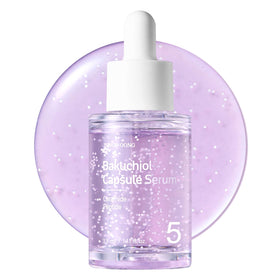 TOSOWOONG front packaging of bakuchiol capsule serum showing bottle and box, highlighting premium design and clarity