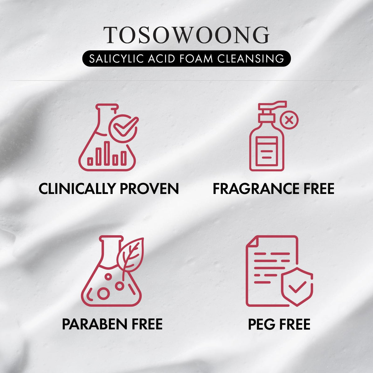TOSOWOONG bottle styled on bathroom counter suggesting daily skincare routine